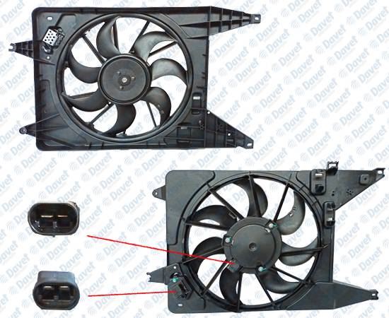 SWAPP 86801 Fan Motoru Davlumbazli Logan-Sandero 1.5 Dci Euro5 Motor